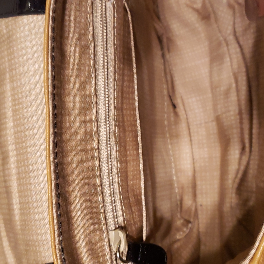 Brighton Patchwork And Zebra Leather Crossbody - image 7